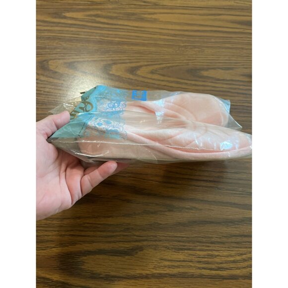 Madge’s pink wedge house shoes size 6.5-7.5 - Picture 4 of 4